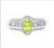 Peridot, Tanzanite, & Diamond Ring In Sterling Silver