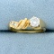 Unique Over 1/2ct Tw Diamond Ring In 14k Yellow Gold