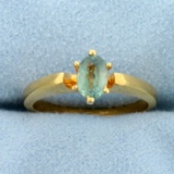 1/2ct Solitaire Vanadium Chrysoberyl Ring In 14k Yellow Gold