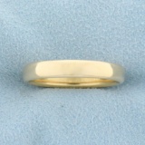 Comfort-fit Wedding Band Ring In 14k Yellow Gold