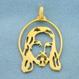 Jesus Christ Pendant In 14k Yellow Gold