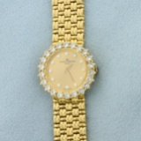 Vintage Baume & Mercier Geneve Women's Watch In Solid 18k Yellow Gold