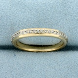 Diamond Wedding Or Anniversary Band Ring In 14k Yellow Gold