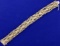 7 1/8 Inch Wide Designer Bracelet In 14k Yellow Gold