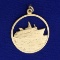 Cruise Ship Pendant In 14k Yellow Gold