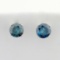 1.3ct Tw Blue Diamond Stud Earrings In 14k White Gold