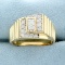 Men's 1ct Tw Diamond Ring In 14k Yellow Gold