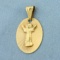 Jesus Christ Pendant In 18k Yellow Gold