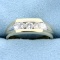 1/2ct Tw Three-stone Diamond Wedding Or Anniversary Ring In 14k Yellow And White Gold