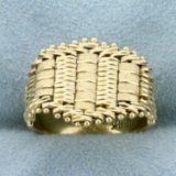 Flexible Designer Ring In 14k Yellow Gold