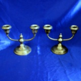 Set Of Gorham 2-candle Sterling Silver Candelabras