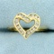 Diamond Heart Ring In 10k Yellow Gold
