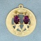 Best Friends Amethyst Pendant Or Charm In 14k Yellow Gold