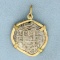 Atocha Coin In Pendant In 14k Yellow Gold