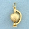 Mechanical Planet Mars Globe Charm Or Pendant In 14k Yellow Gold