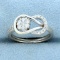 Unique Design 1/3ct Tw Diamond Ring In 10k White Gold