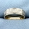 Abstract Design Band Ring In 14k White Gold
