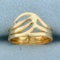Unique Abstract Pinky Ring In 14k Yellow Gold