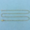 18 Inch Bead Chain Necklace In 14k Yellow Gold