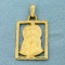 Virgin Mary Pendant In 14k Yellow Gold