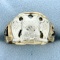 32nd Degree Masonic Ring In 10k Yellow And White Gold