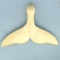 Whale Tail Pendant In 14k Yellow Gold
