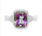 2.5ct Mystic Topaz & Diamond Ring In Sterling Silver