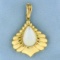 Designer Mabe Pearl Pendant In 18k Yellow Gold