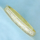 4ct Tw Diamond Bangle Bracelet In 14k Yellow Gold