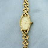 Vintage Geneve Womens Watch In Solid 14k Yellow Gold