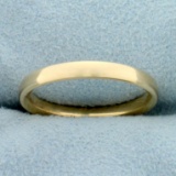 Vintage Thin Wedding Band Ring In 14k Yellow Gold