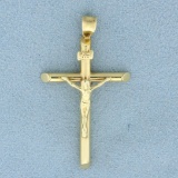 Crucifix Pendant In 14k Yellow Gold