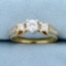 2/3ct Tw Diamond Engagement Ring In 14k White And Yellow Gold