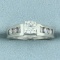 3/4ct Tw Diamond Engagement Ring In 14k White Gold