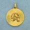 Unique Women Silhouette Pendant In 18k Yellow Gold