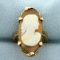 Vintage Cameo Ring In 10k Yellow Gold