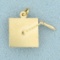 Graduation Cap Charm In 14k Yellow Gold