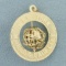 Mechanical 3d New York City World's Fair Pendant Or Charm In 14k Yellow Gold