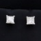 3/4ct Tw Princess Cut Diamond Stud Earrings In 14k White Gold