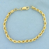 Rope Link Bracelet In 14k Yellow Gold