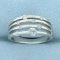 1/2ct Tw Diamond Multi-band Ring In 10k White Gold