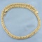 17 Inch Byzantine Link Chain Necklace In 14k Yellow Gold