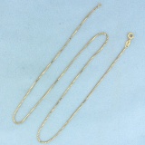 18 Inch Box Style Neck Chain In 14k Yellow Gold