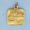 Cincinnati The Queen City Pendant In 14k Yellow Gold