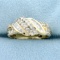 1/2ct Tw Baguette And Round Diamond Ring In 10k Yellow Gold.