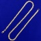 15 1/2 Inch Italian-made Braided Herringbone Chain Necklace In 14k Yellow Gold
