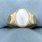 Mabe Pearl Solitaire Ring In 14k Yellow Gold