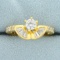 Unique Designer Cz Ring In 21k Yellow Gold