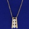 1/2ct Tw Diamond Necklace In 14k Yellow And White Gold