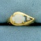 Natural Opal And Diamond Ring In 14k Yellow Gold
